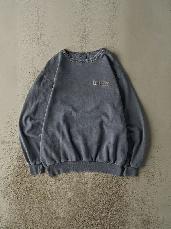 Vintage 90s Washed Blue Lee Valley Embroidered Crewneck (XL) sold by Rebalance Vintage