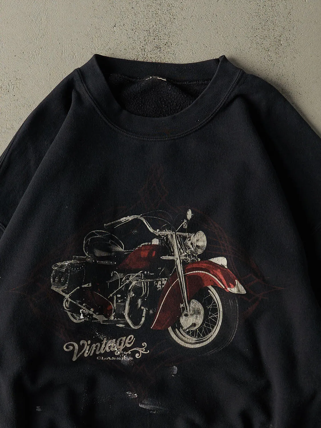 Vintage 90s Black Vintage Classics Biker Crewneck (L/XL) sold by Rebalance Vintage product image thumbnail 2