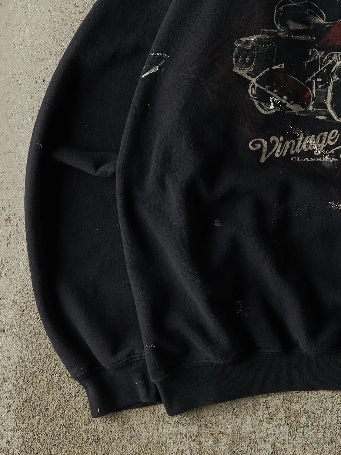 Vintage 90s Black Vintage Classics Biker Crewneck (L/XL) sold by Rebalance Vintage product image thumbnail 3