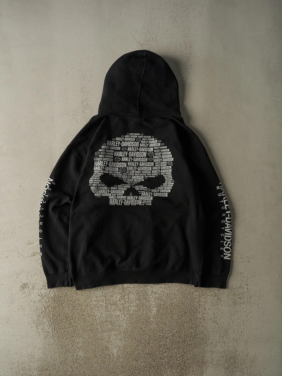 Vintage 12' Black Harley Davidson Cape Cod Zip Up Hoodie (XXL/XXXL) sold by Rebalance Vintage product image thumbnail 2