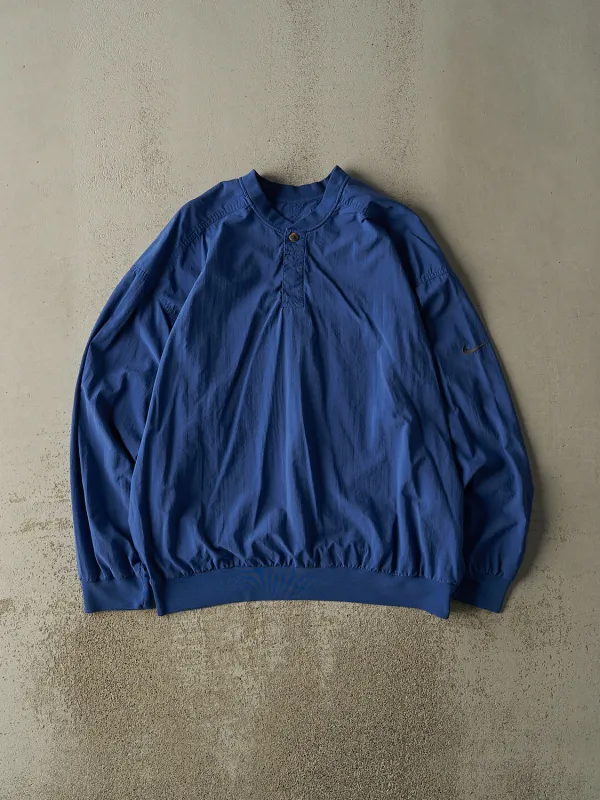 Vintage 90s Blue Nike Quarter Button Windbreaker Jacket (XL/XXL) sold by Rebalance Vintage