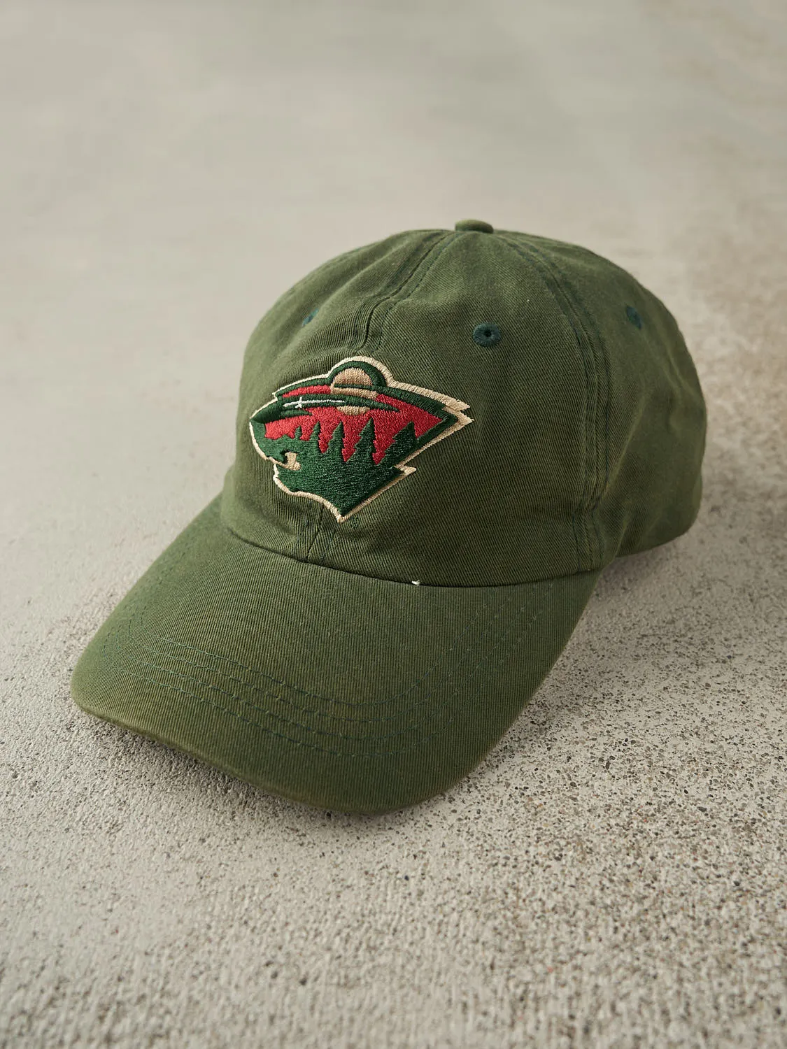 Vintage Y2K Sun Faded Green Minnesota Wild Strapback (O/S) sold by Rebalance Vintage product image thumbnail 2