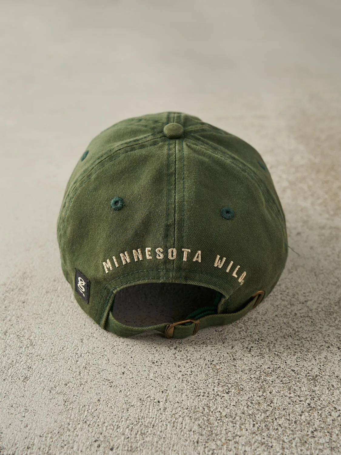 Vintage Y2K Sun Faded Green Minnesota Wild Strapback (O/S) sold by Rebalance Vintage product image thumbnail 4