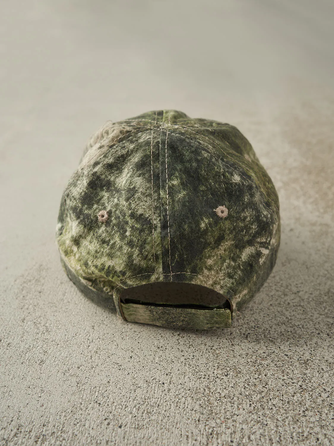 Vintage Y2K Camo Mossy Oak Logo Embroidered Velcro Hat (O/S) sold by Rebalance Vintage product image thumbnail 4