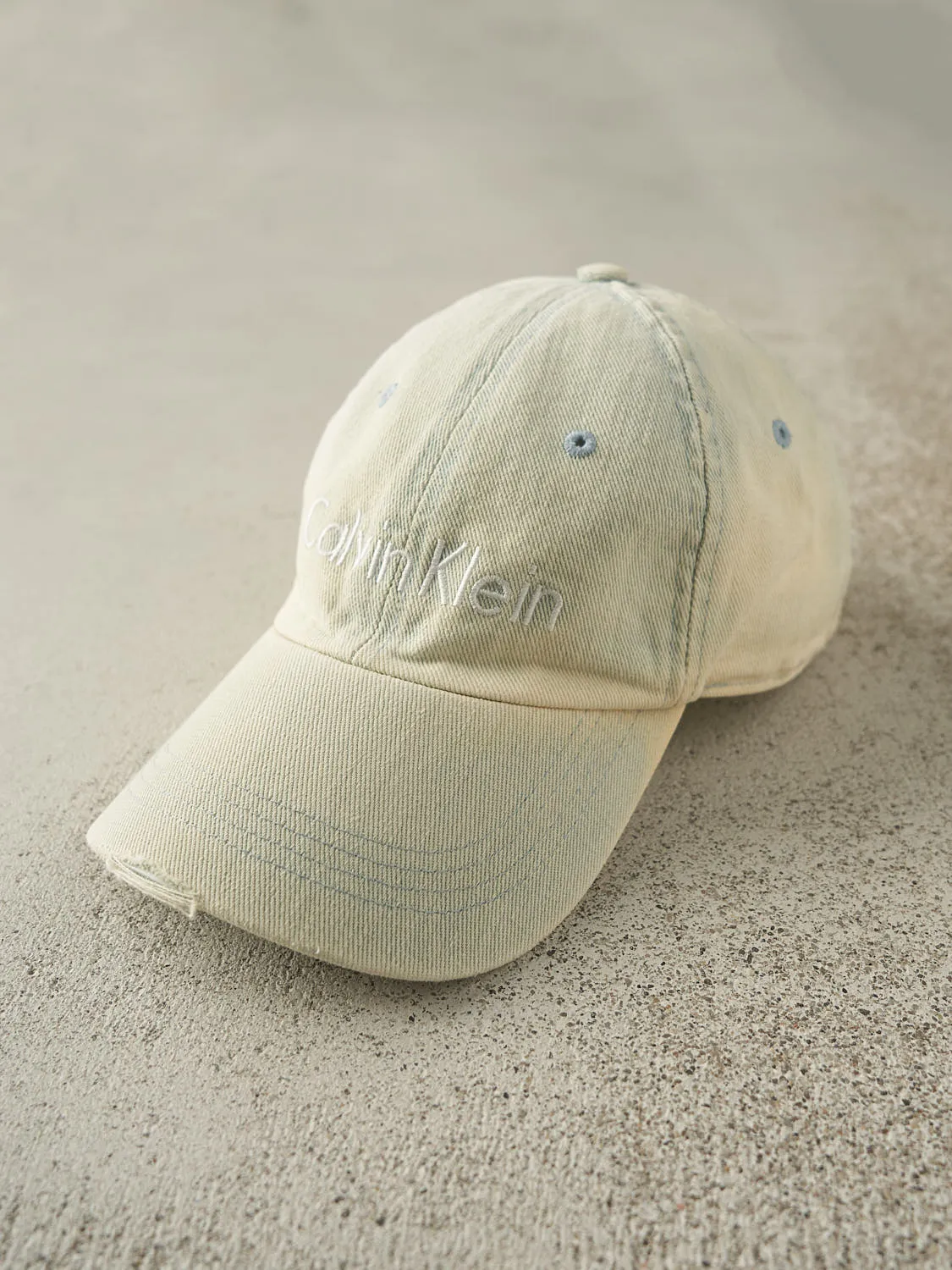 Vintage 90s Light Wash Calvin Klein Strapback (O/S) sold by Rebalance Vintage product image thumbnail 2