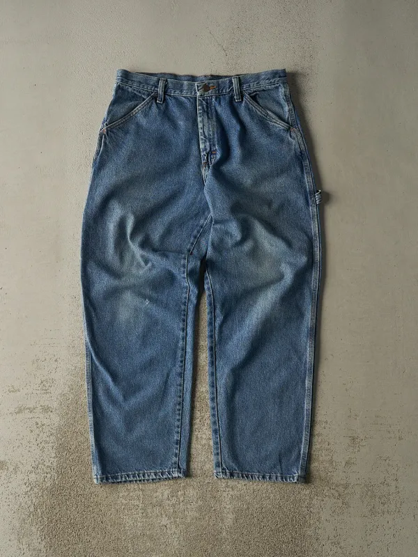 Vintage 90s Light Wash Rustler Carpenter Jeans (32x30) sold by Rebalance Vintage