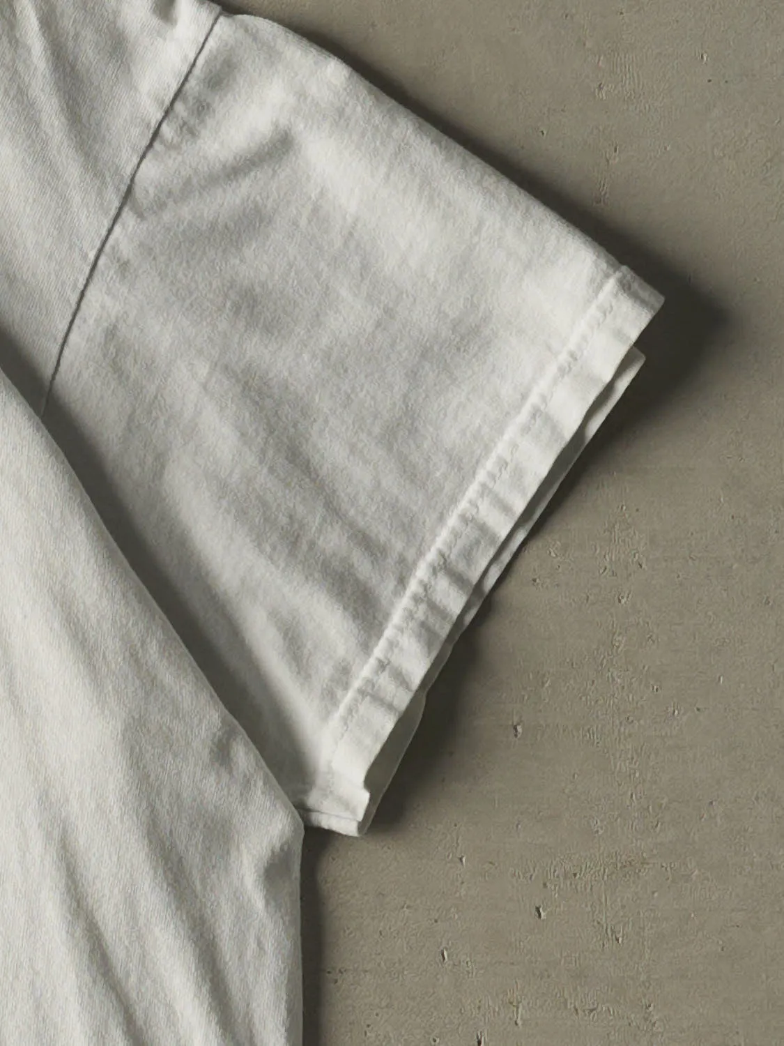 Vintage 93' White "Can't Shut Up" Slogan Tee (L/XL) sold by Rebalance Vintage product image thumbnail 4