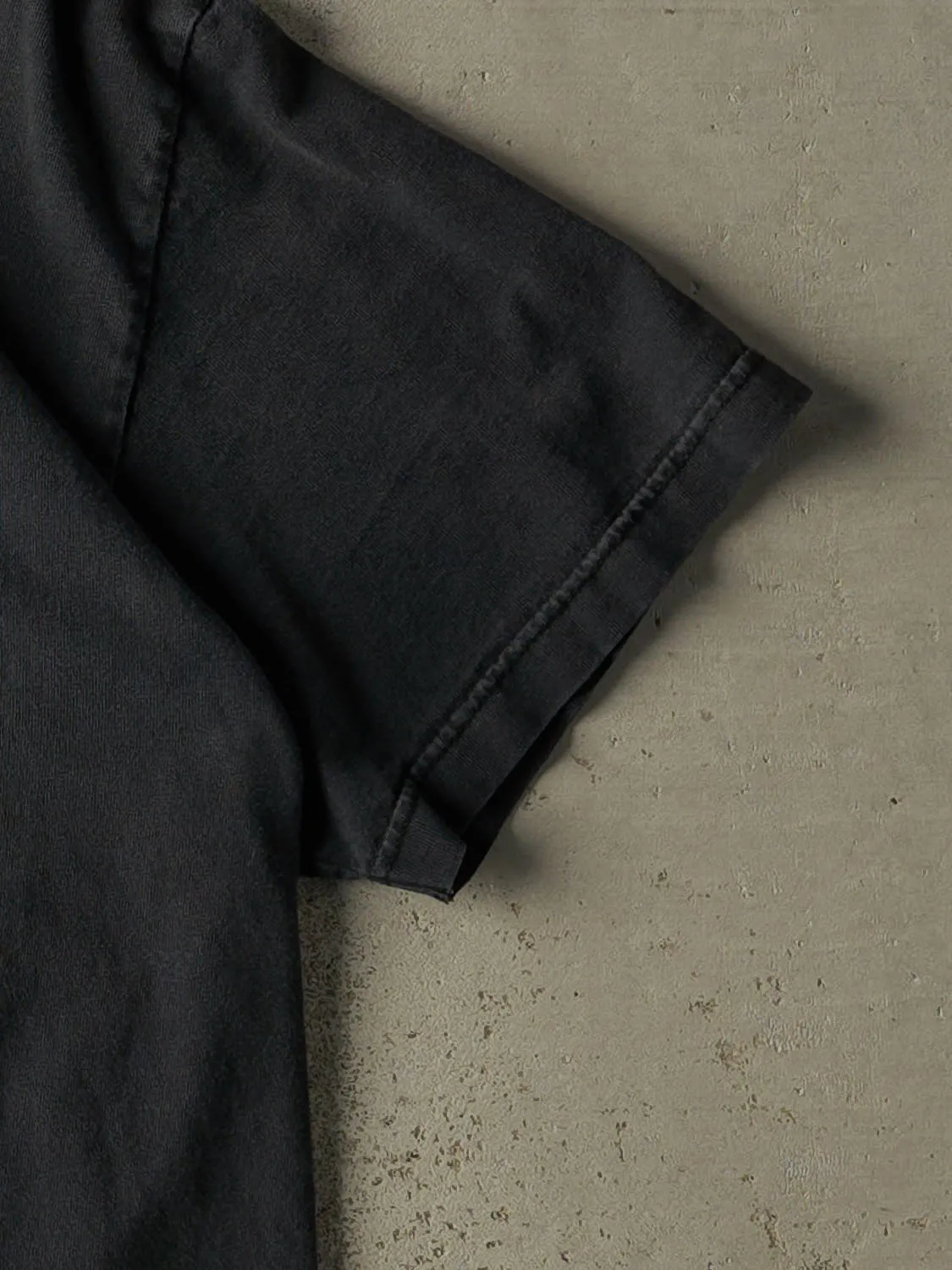 Vintage Y2K Faded Black "Heaven Doesn't Want Me" Slogan Tee (L) sold by Rebalance Vintage product image thumbnail 4