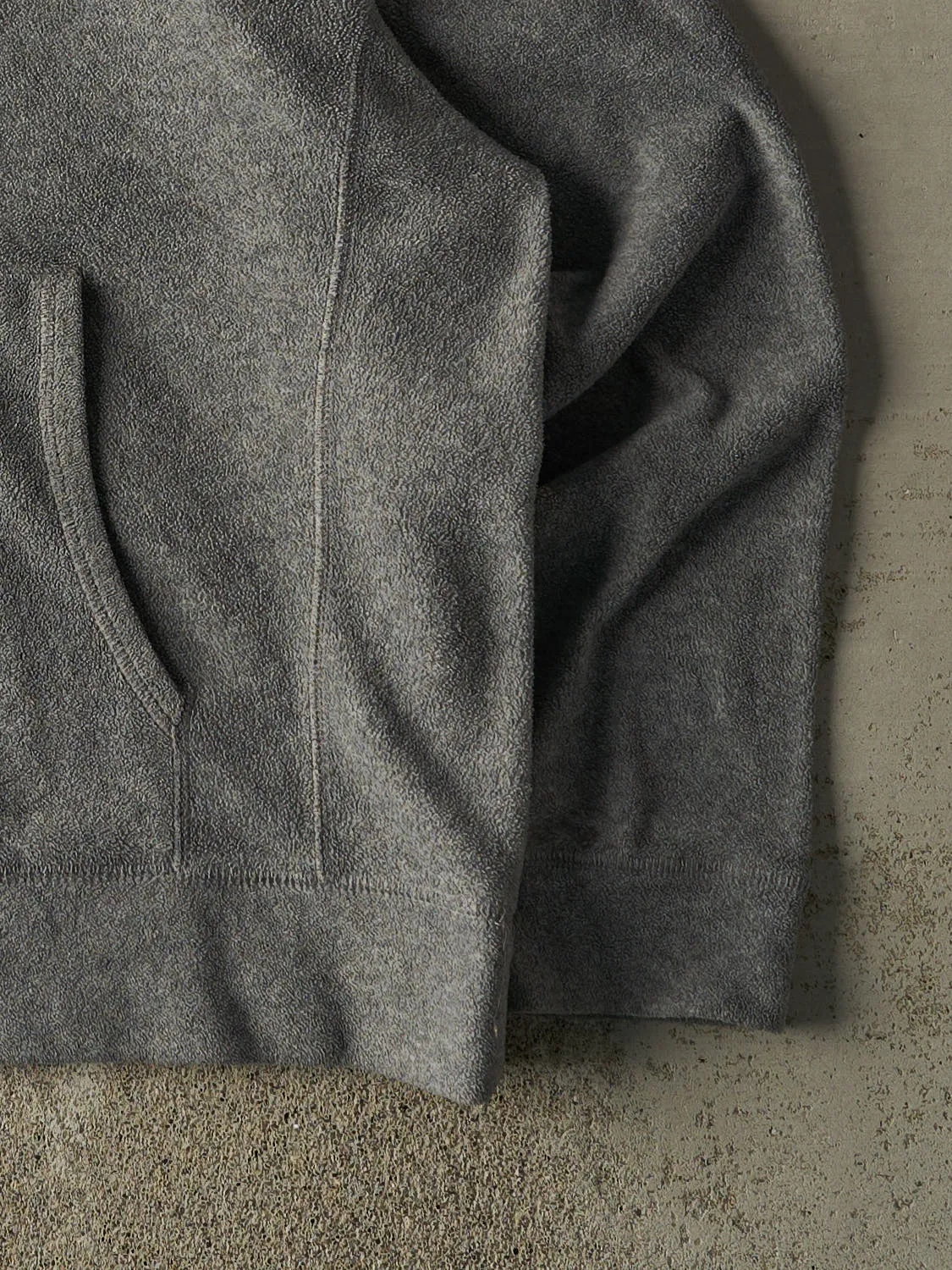 Vintage 90s Grey Old Navy Embroidered Fleece Hoodie (XL/XXL) sold by Rebalance Vintage product image thumbnail 4