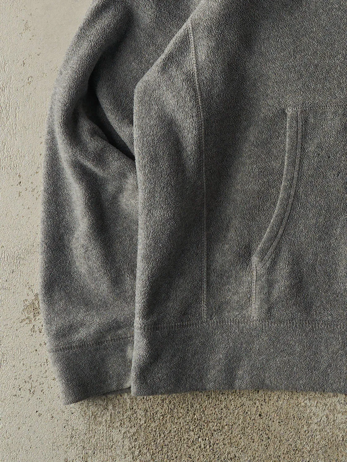 Vintage 90s Grey Old Navy Embroidered Fleece Hoodie (XL/XXL) sold by Rebalance Vintage product image thumbnail 3