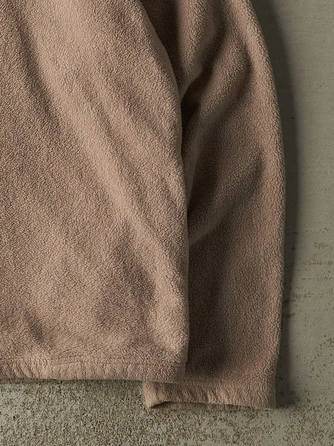 Vintage 90s Beige Embroidered Quarter Zip Fleece (L/XL) sold by Rebalance Vintage product image thumbnail 3