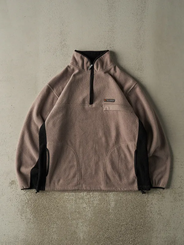 Vintage 90s Beige Quarter Zip Misty Mountain Fleece (L/XL) sold by Rebalance Vintage