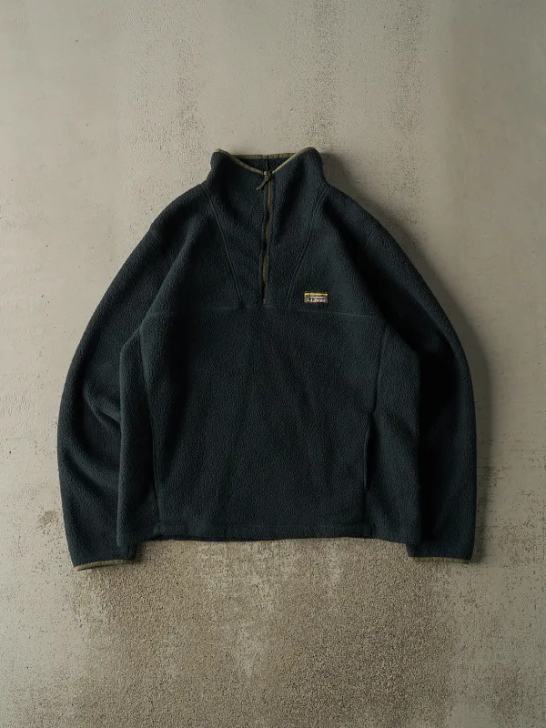Vintage 90s Green LL Bean Quarter Zip Fleece (L/XL) sold by Rebalance Vintage