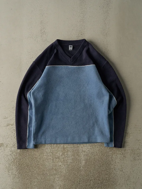 Vintage Y2K Navy Blue Gap V Neck Fleece (M/L) sold by Rebalance Vintage