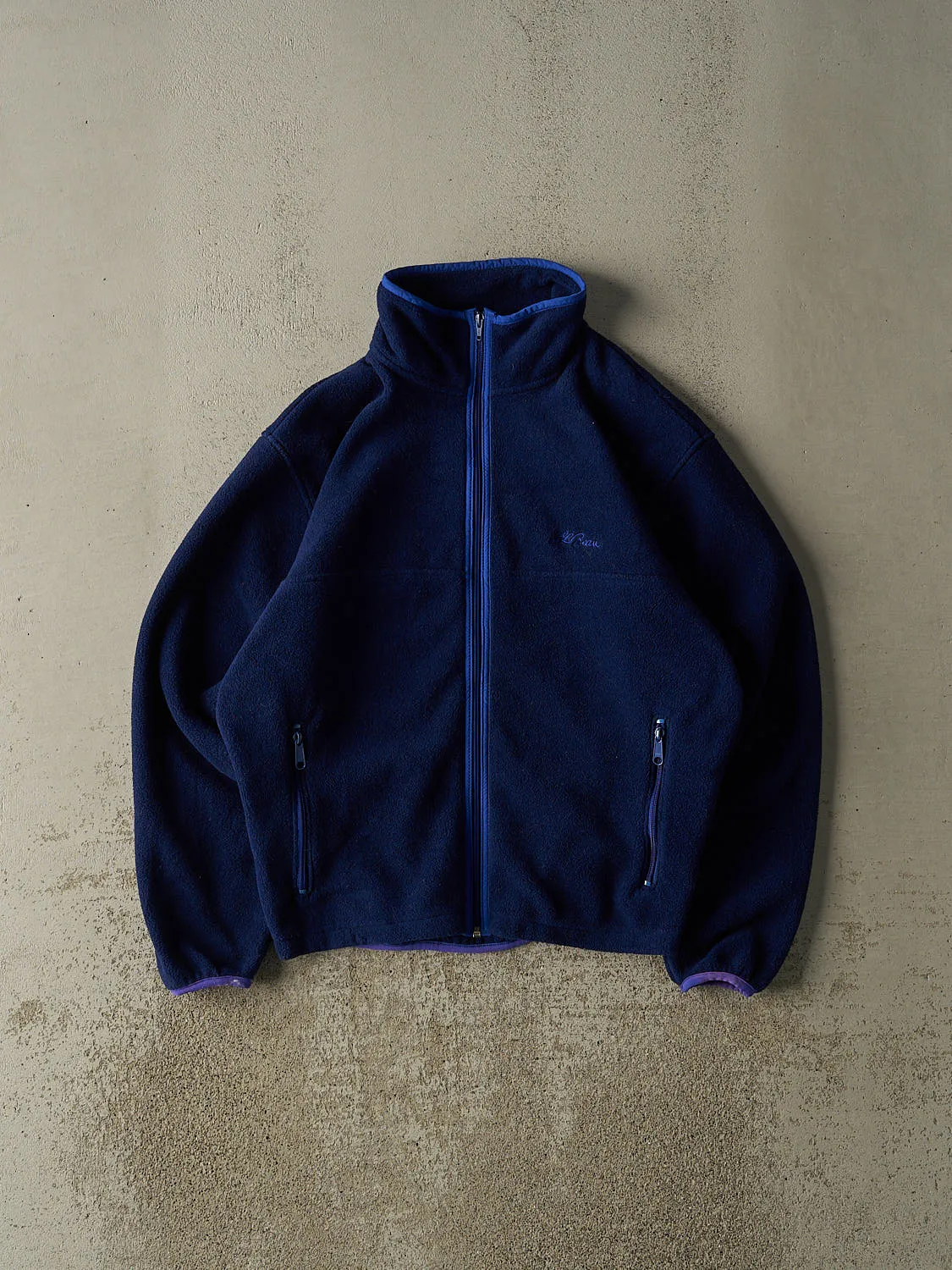 Vintage 90s Royal Blue LL Bean Embroidered Zip Up Fleece (M/L) sold by Rebalance Vintage