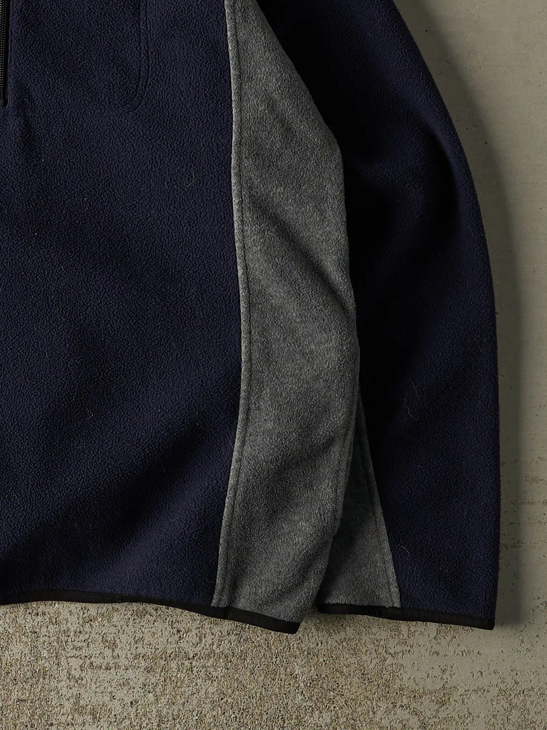 Vintage 90s Navy Blue Old Navy Quarter Zip Fleece (XXL) sold by Rebalance Vintage product image thumbnail 4
