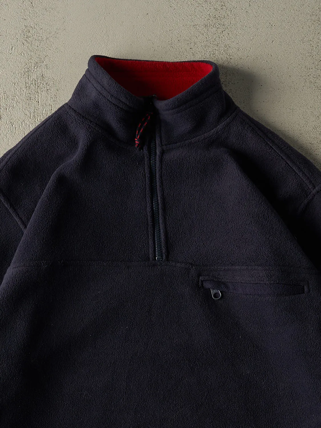 Vintage Y2K Navy Blue American Eagle Quarter Zip Fleece (XXL) sold by Rebalance Vintage product image thumbnail 2
