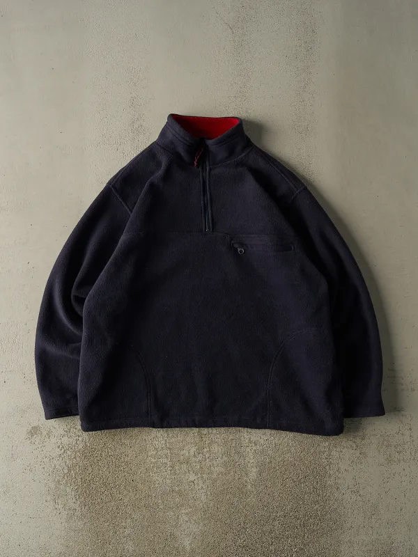 Vintage Y2K Navy Blue American Eagle Quarter Zip Fleece (XXL) sold by Rebalance Vintage