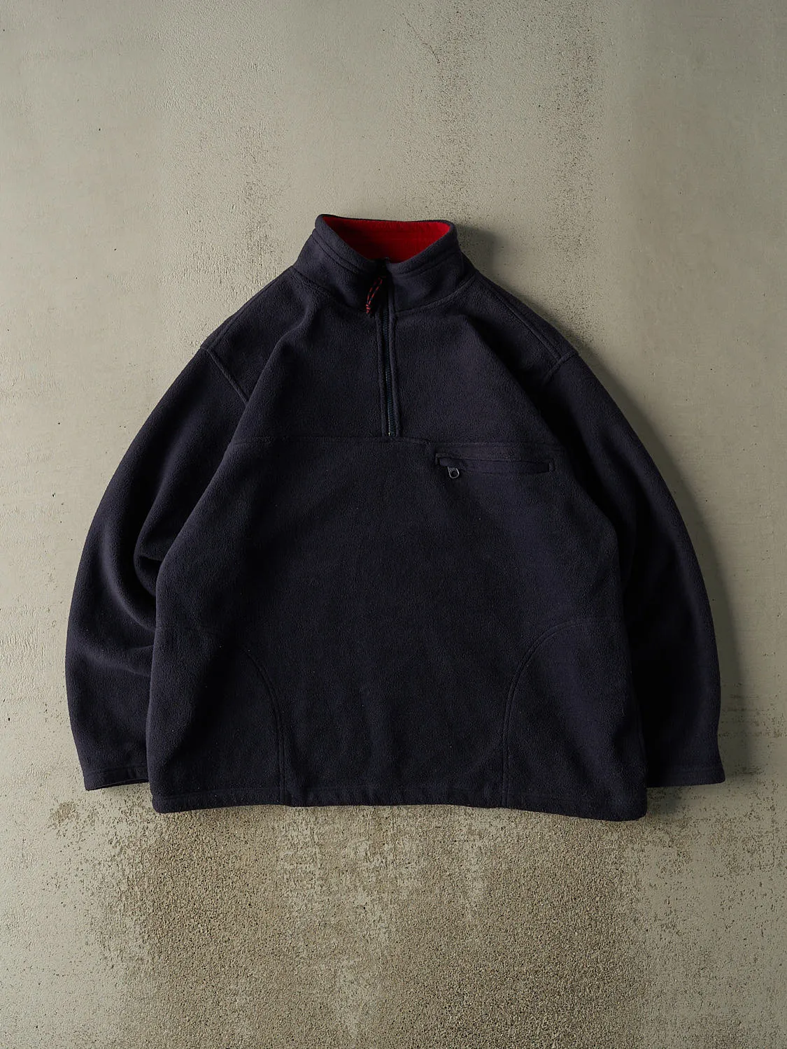 Vintage Y2K Navy Blue American Eagle Quarter Zip Fleece (XXL) sold by Rebalance Vintage