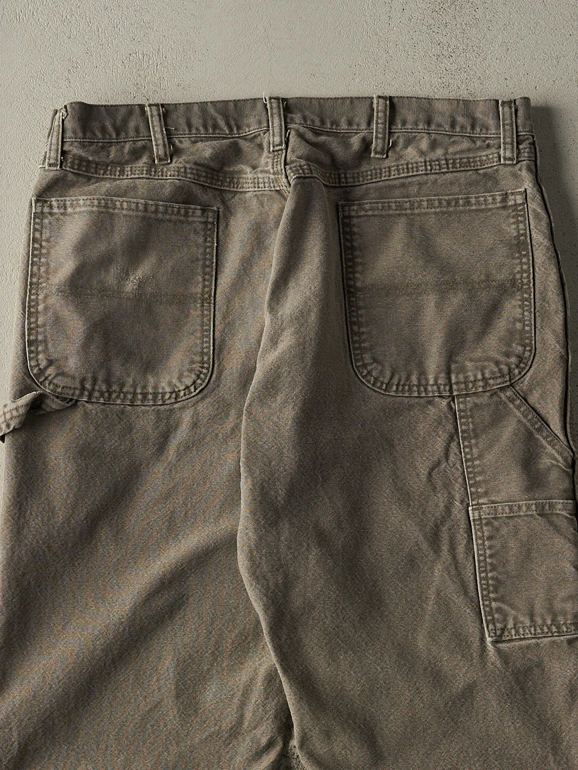 Vintage 90s Washed Green Rustler Carpenter Pants (35x28.5) sold by Rebalance Vintage product image thumbnail 4