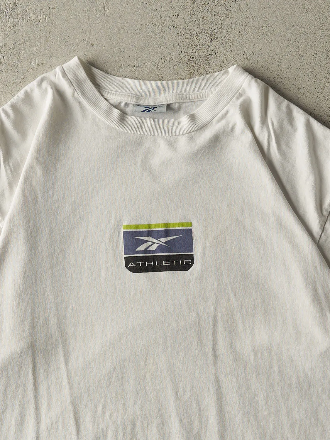 Vintage 90s White Reebok Tee (L/XL) sold by Rebalance Vintage product image thumbnail 2