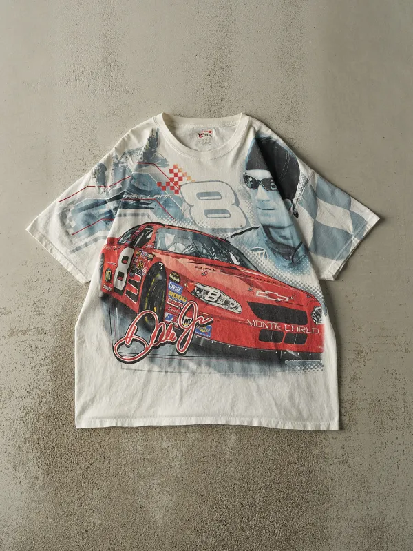 Vintage Y2K White Dale Earnhardt Jr AOP Nascar Tee (XL) sold by Rebalance Vintage