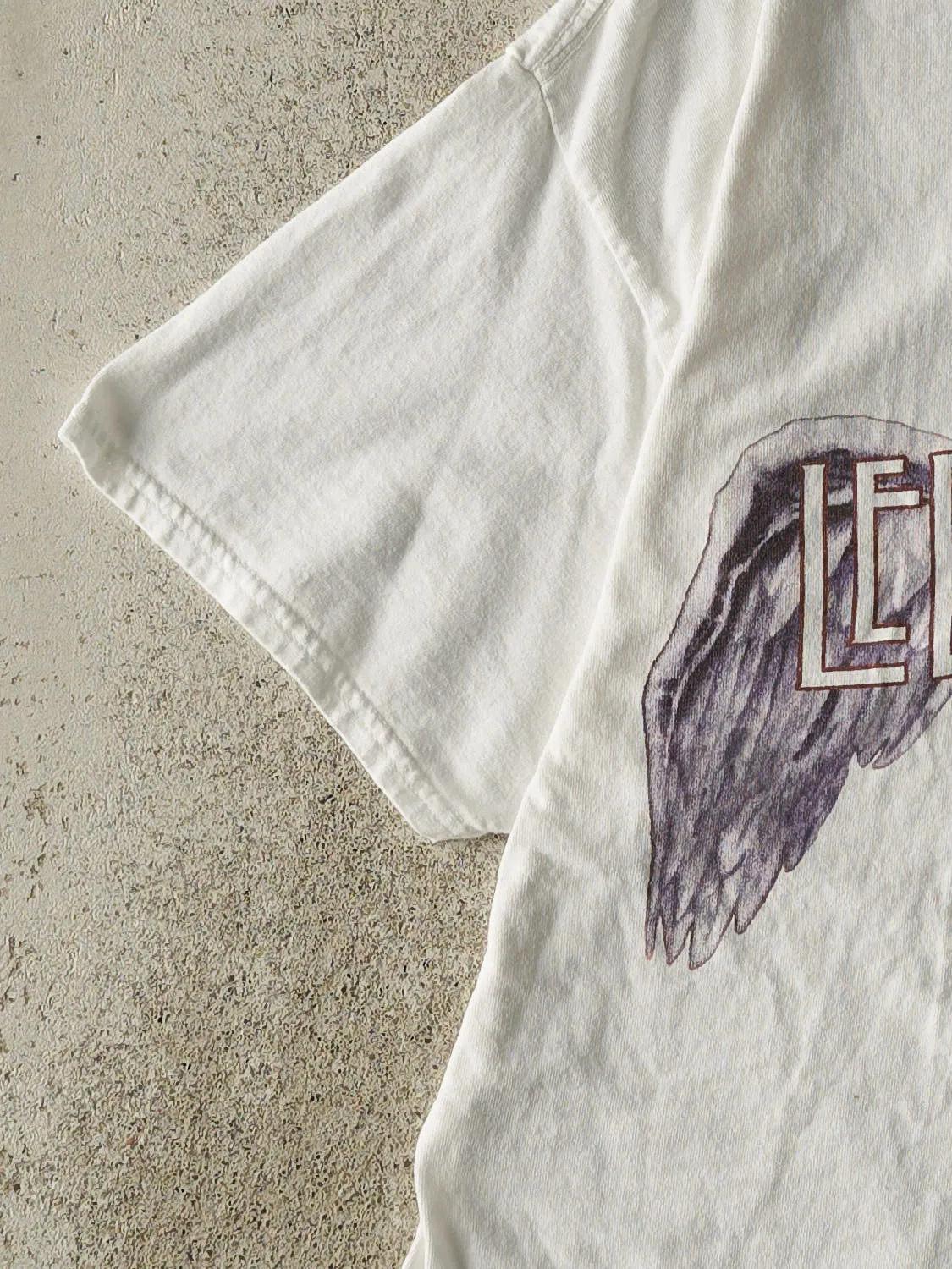 Vintage 11' White Led Zeppelin Tee (L) sold by Rebalance Vintage product image thumbnail 3
