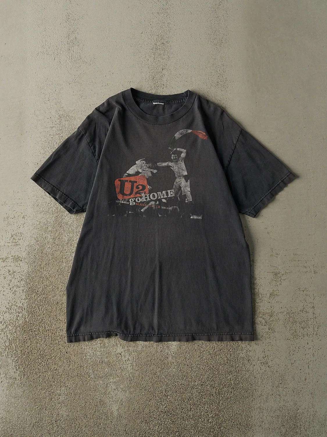 Vintage Y2K Charcoal Grey U2 Go Home Tee (L) sold by Rebalance Vintage