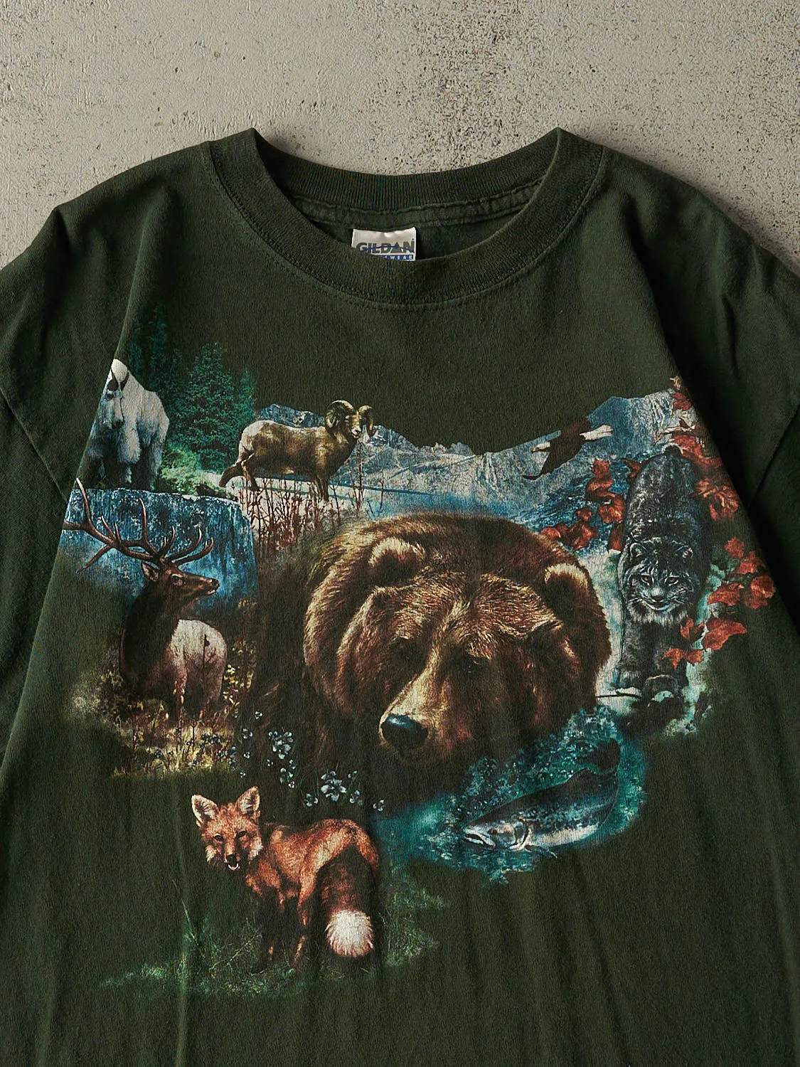 Vintage 90s Green Nature Tee (M/L) sold by Rebalance Vintage product image thumbnail 2