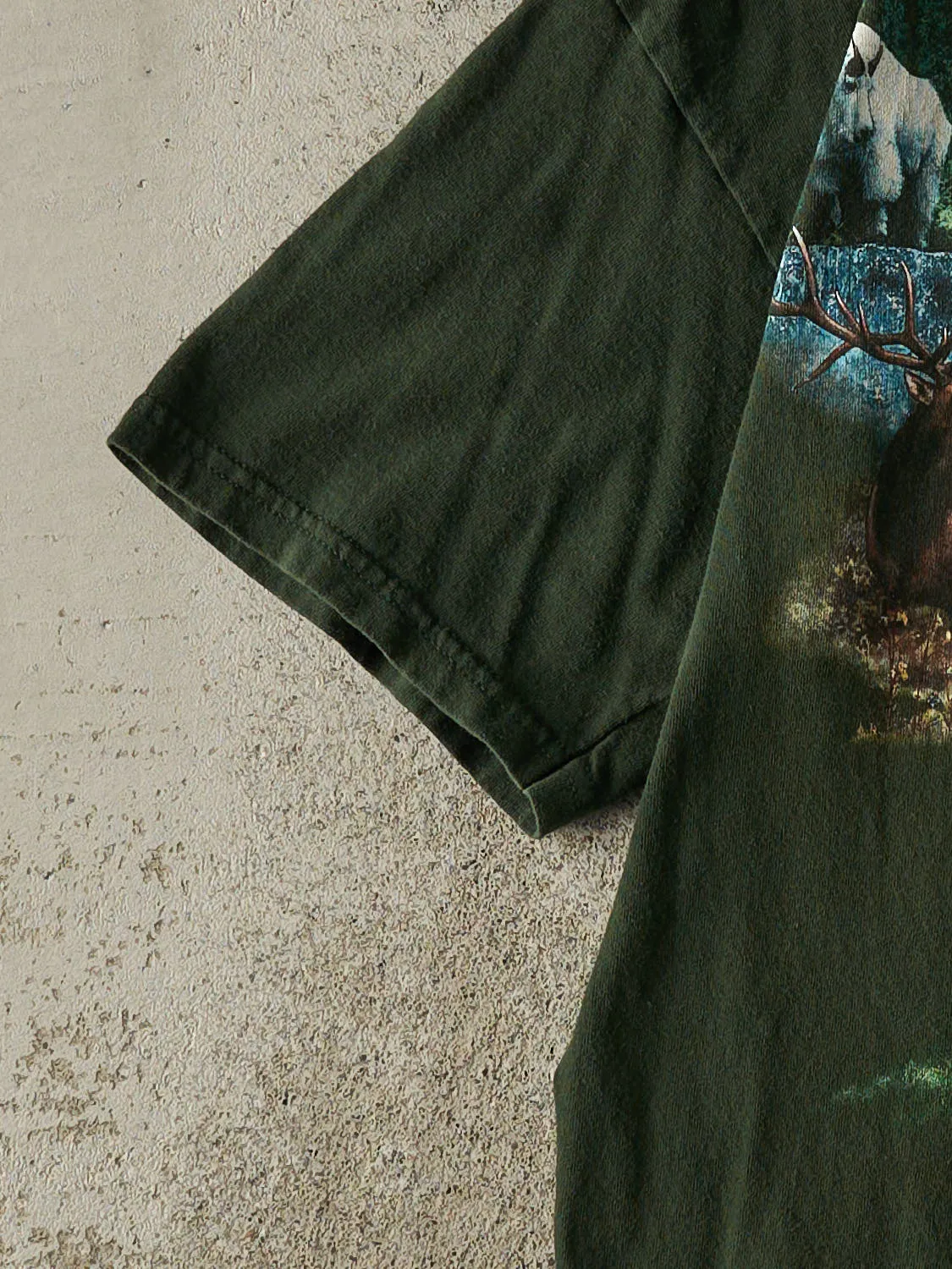 Vintage 90s Green Nature Tee (M/L) sold by Rebalance Vintage product image thumbnail 3