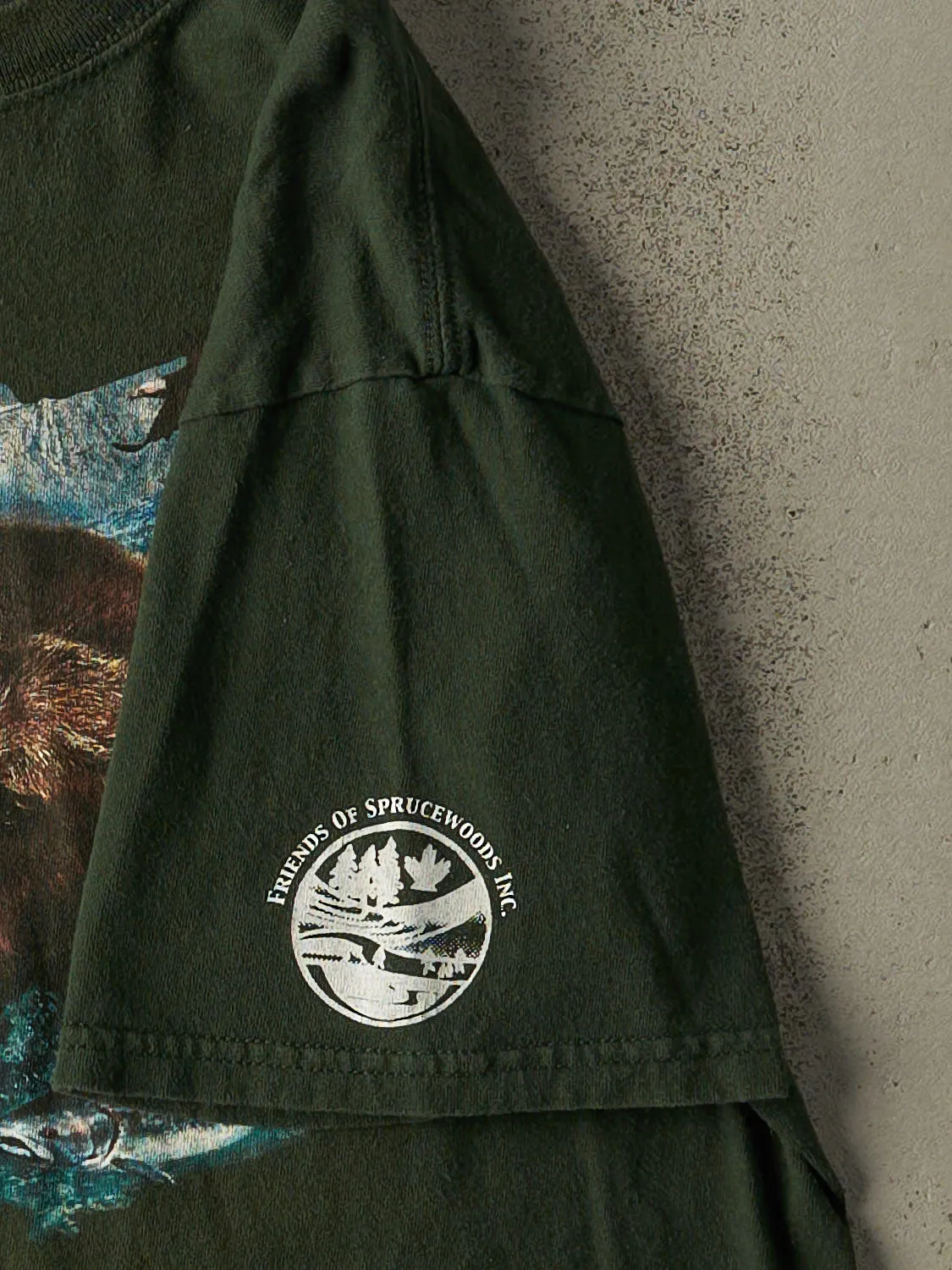 Vintage 90s Green Nature Tee (M/L) sold by Rebalance Vintage product image thumbnail 4