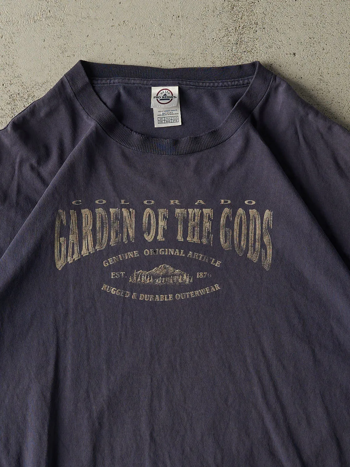 Vintage Y2K Sun Faded Navy Colorado Tee (XL/XXL) sold by Rebalance Vintage product image thumbnail 2