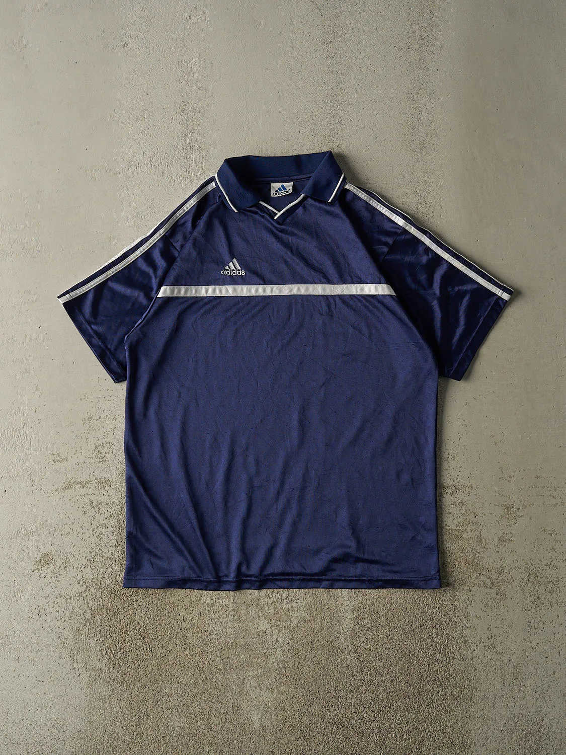 Vintage 90s Blue Adidas Soccer Jersey (XL/XXL) sold by Rebalance Vintage