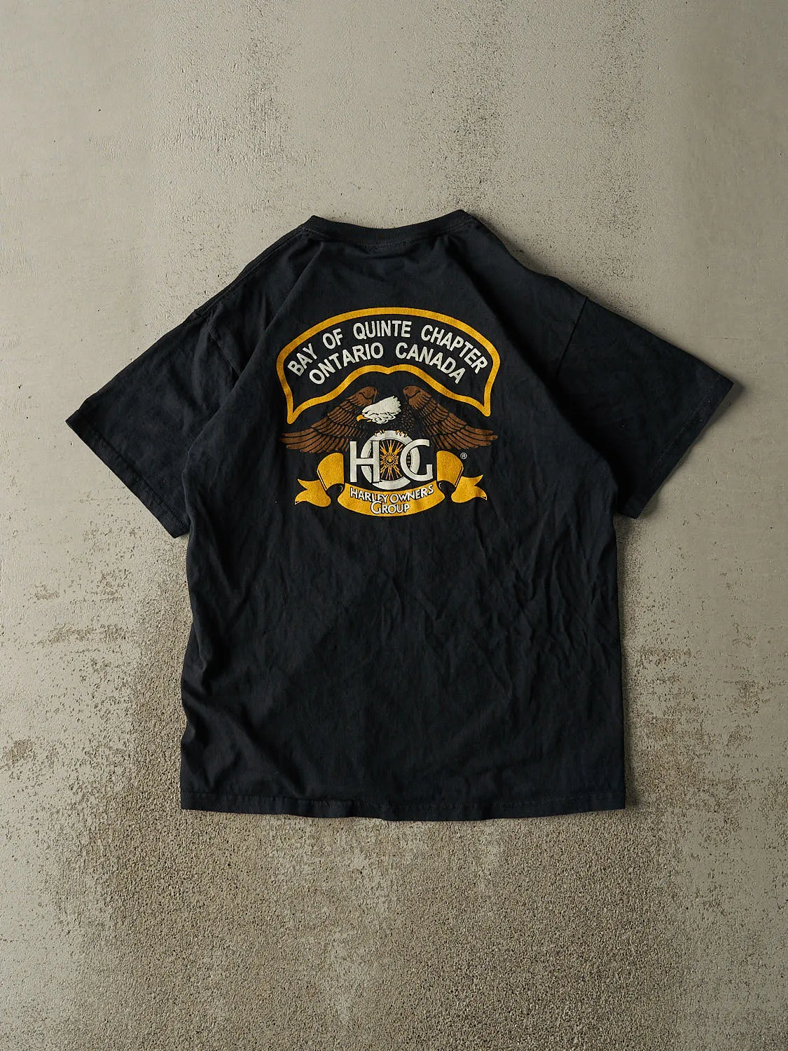 Vintage 90s Black Harley Owners Group Tee (M/L) sold by Rebalance Vintage product image thumbnail 2