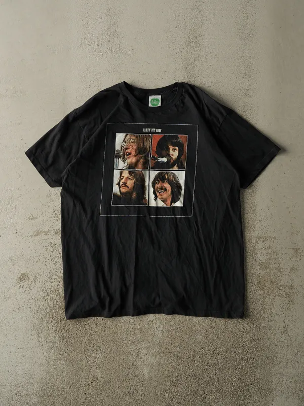 Vintage 09' Black "Let it Be" Beatles Tee (XL) made by Rebalance Vintage