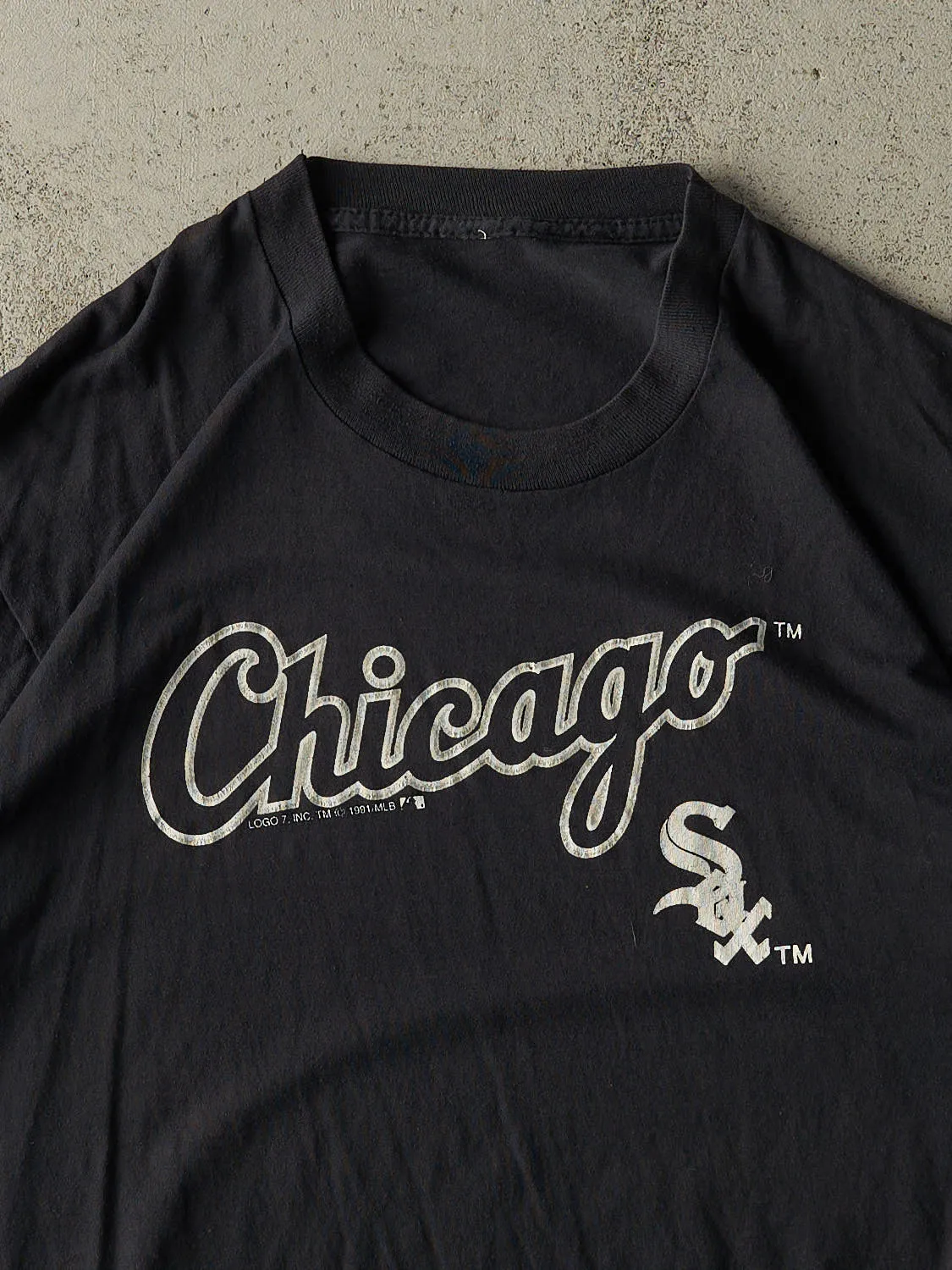 Vintage 91' Black Chicago White Sox Single Stitch Tee (M/L) sold by Rebalance Vintage product image thumbnail 2