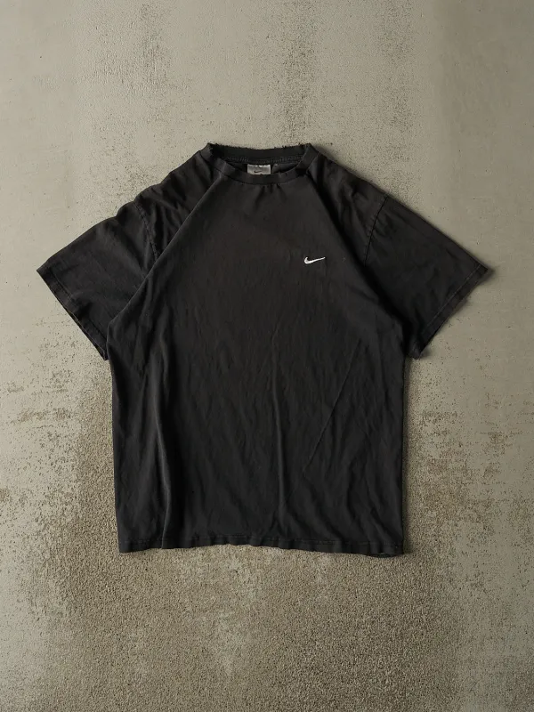 Vintage Y2K Black Nike Swoosh Tee (M/L) sold by Rebalance Vintage