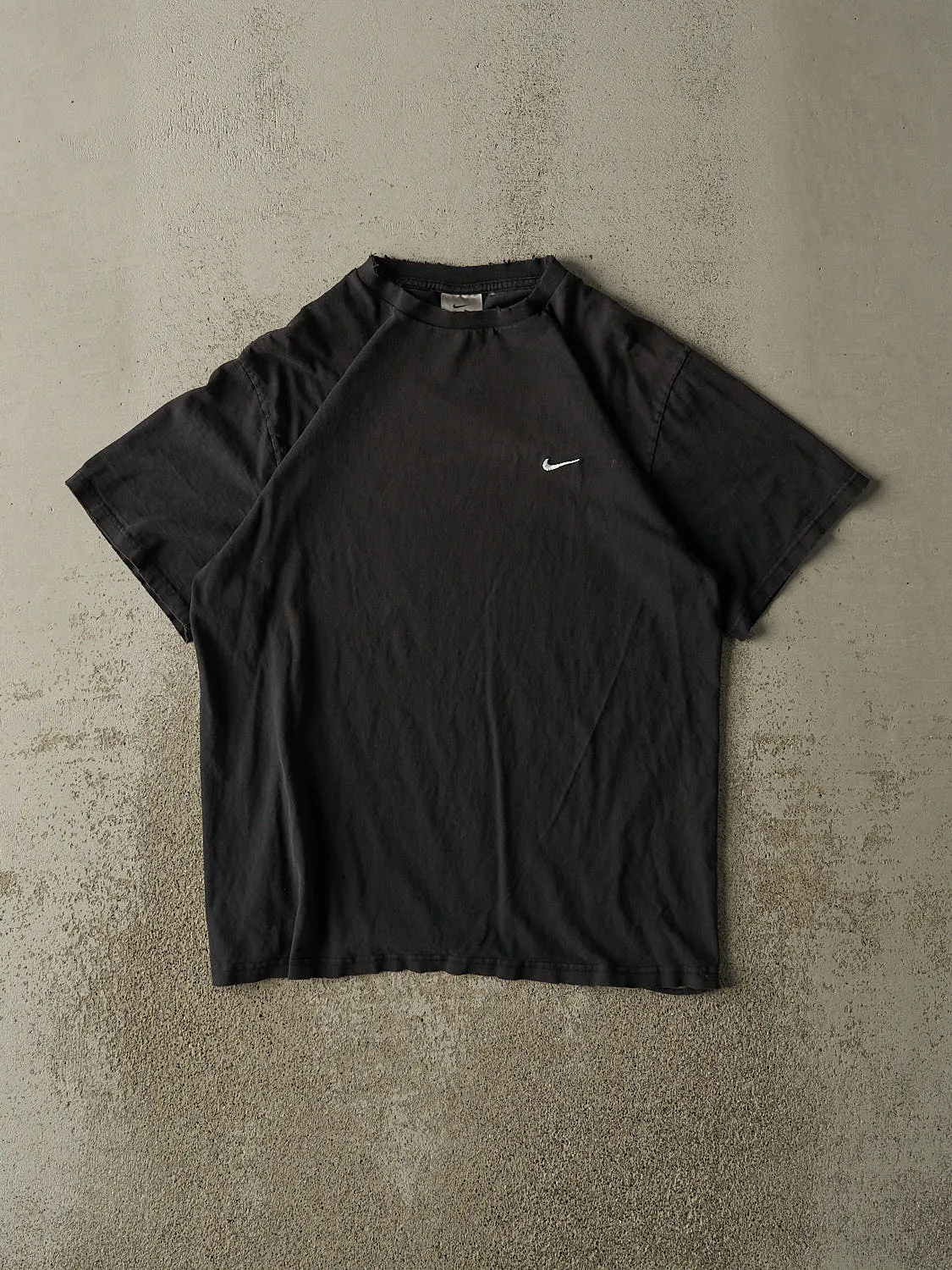 Vintage Y2K Black Nike Swoosh Tee (M/L) sold by Rebalance Vintage