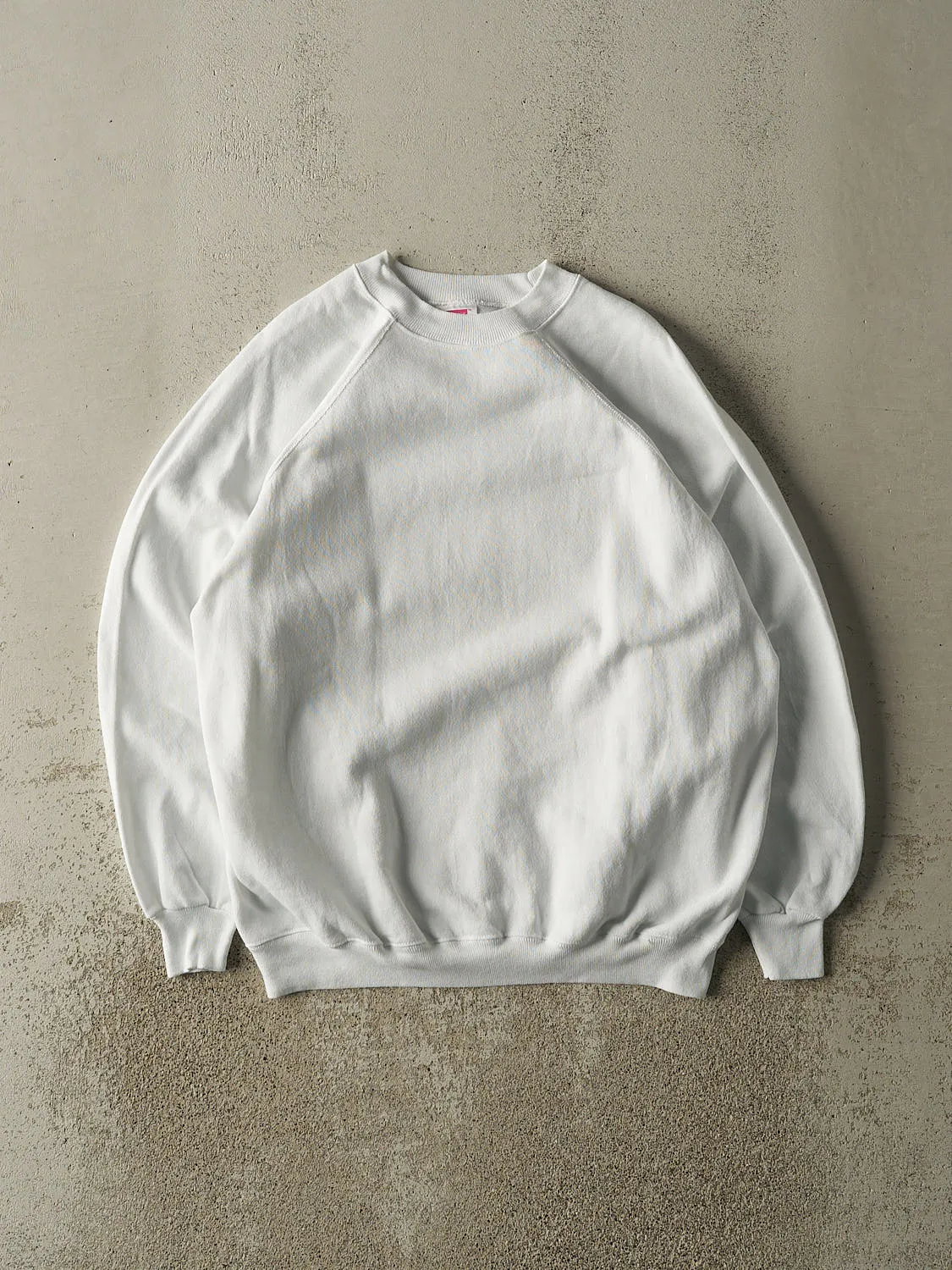 Vintage 90s White Blank Crewneck (M/L) sold by Rebalance Vintage