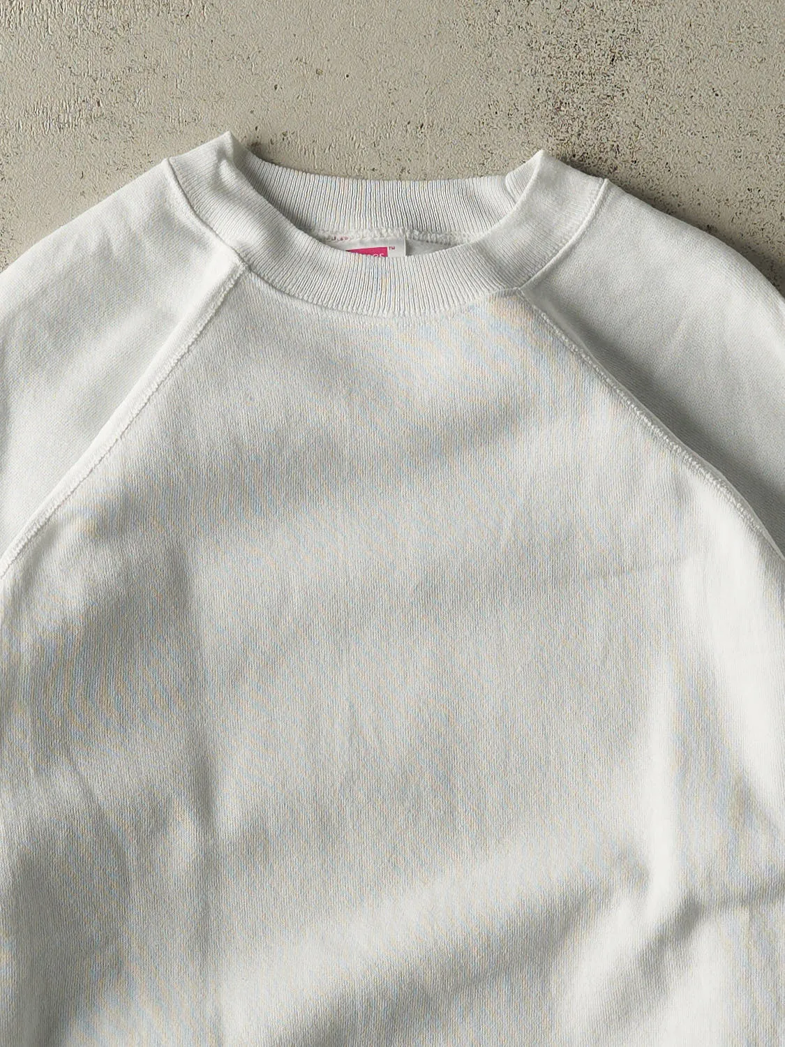 Vintage 90s White Blank Crewneck (M/L) sold by Rebalance Vintage product image thumbnail 2