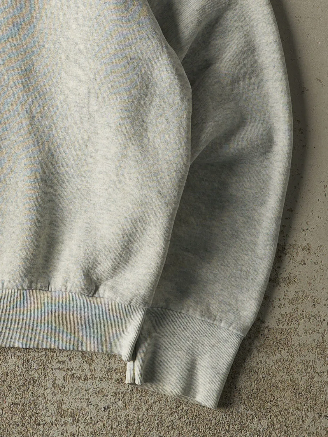 Vintage 80s Heather Grey Blank Crewneck (S) sold by Rebalance Vintage product image thumbnail 4