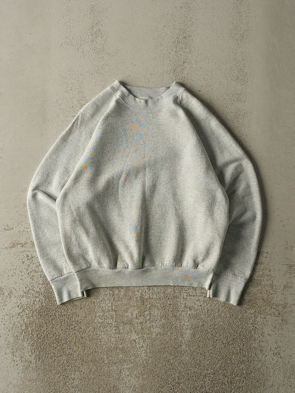 Vintage 80s Heather Grey Blank Crewneck (S) sold by Rebalance Vintage