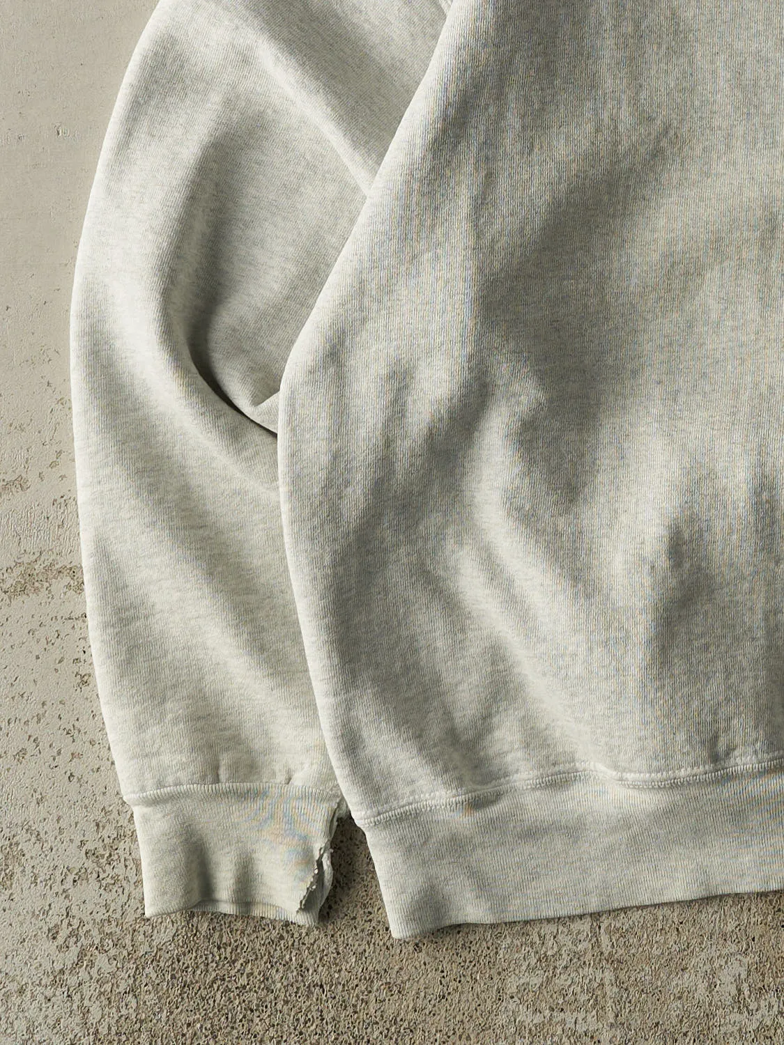 Vintage 90s Heather Grey Blank Crewneck (L/XL) sold by Rebalance Vintage product image thumbnail 3