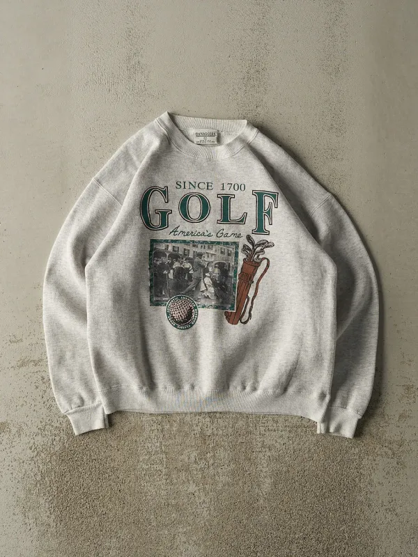 Vintage 80s Heather Grey Golf Crewneck (M/L) sold by Rebalance Vintage