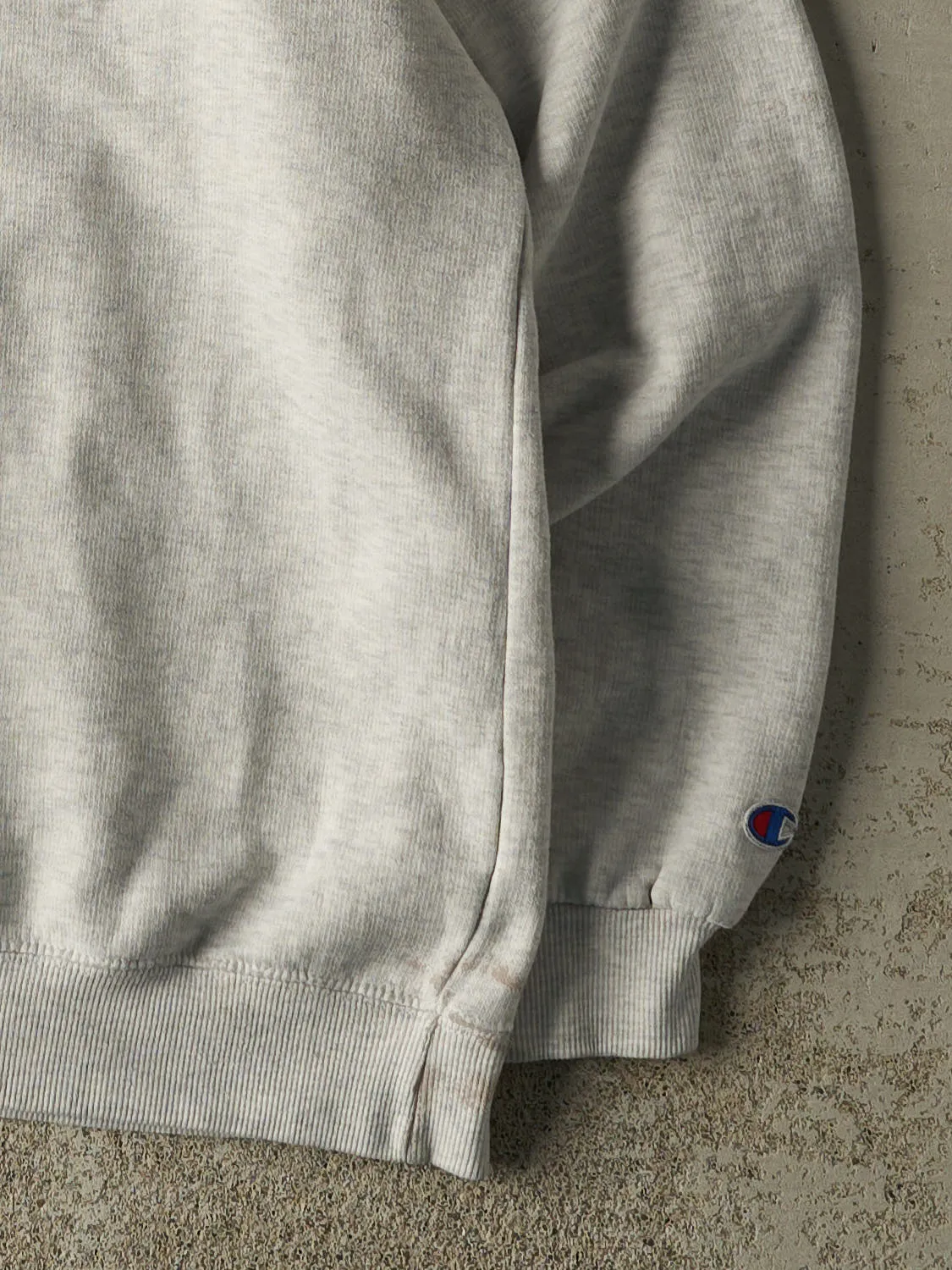 Vintage 90s Heather Grey Rhode Island College Crewneck (L/XL) sold by Rebalance Vintage product image thumbnail 4