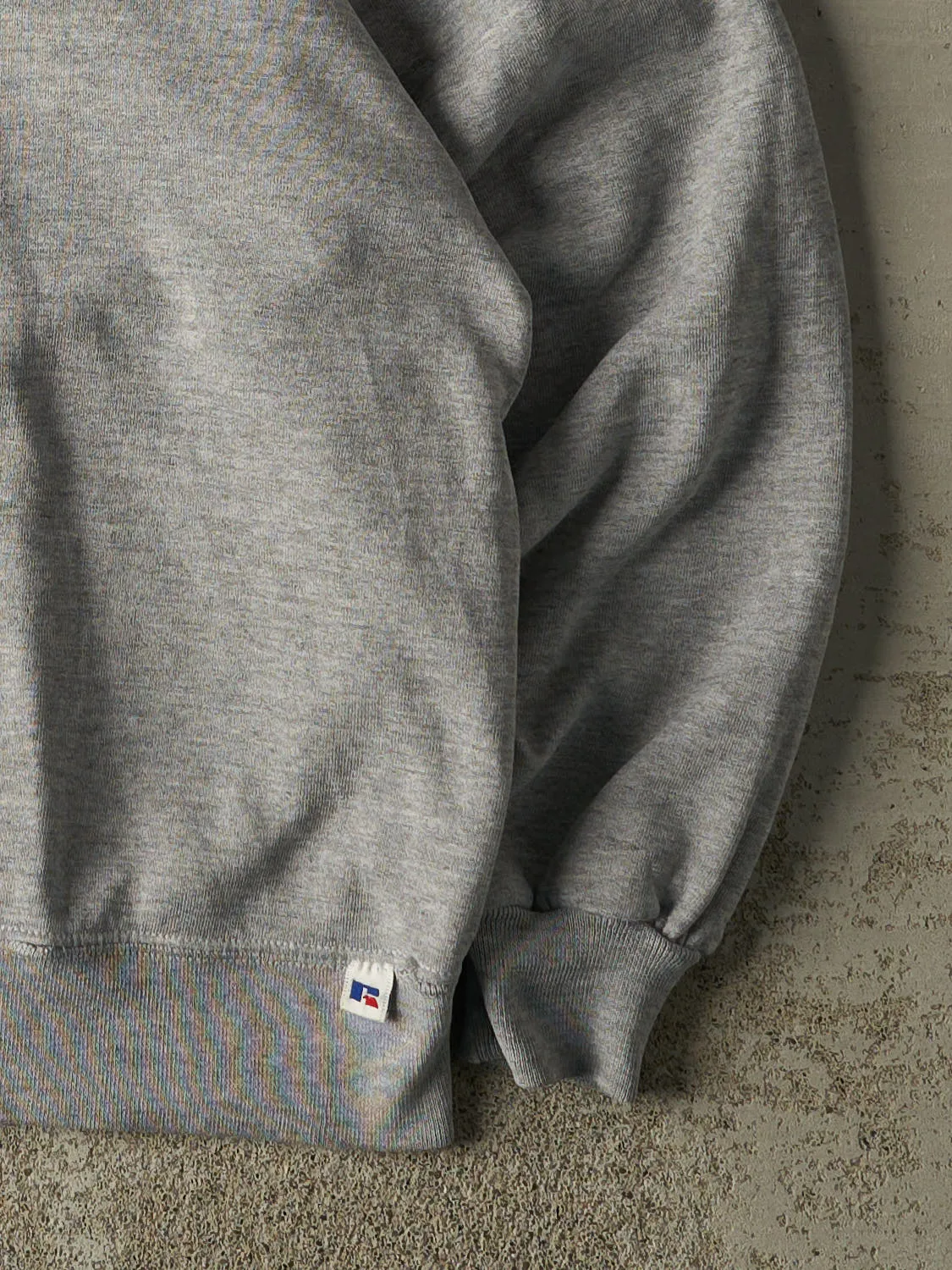 Vintage 90s Grey Russell Athletic Blank Crewneck (M/L) sold by Rebalance Vintage product image thumbnail 4