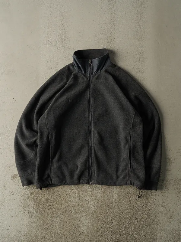 Vintage Y2K Charcoal Grey Columbia Zip Up Fleece (L/XL) sold by Rebalance Vintage