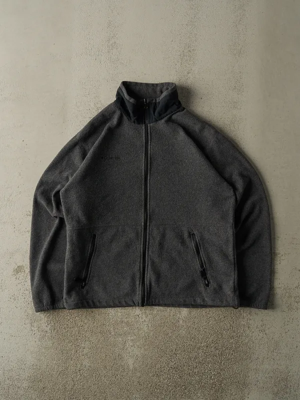 Vintage 90s Charcoal Grey Columbia Zip Up Fleece (L/XL) sold by Rebalance Vintage