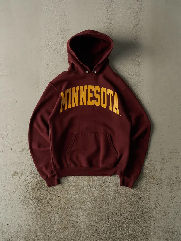 Vintage Y2K Burgundy University of Minnesota Champion Hoodie (S) sold by Rebalance Vintage