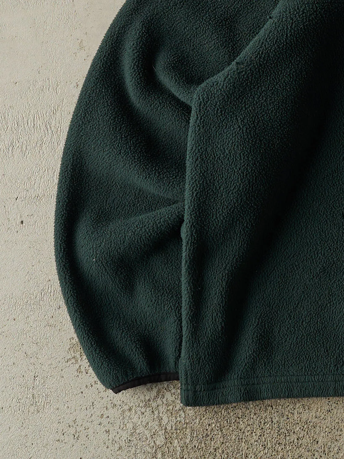 Vintage 90s Green Lands End Quarter Button Fleece (L/XL) sold by Rebalance Vintage product image thumbnail 3